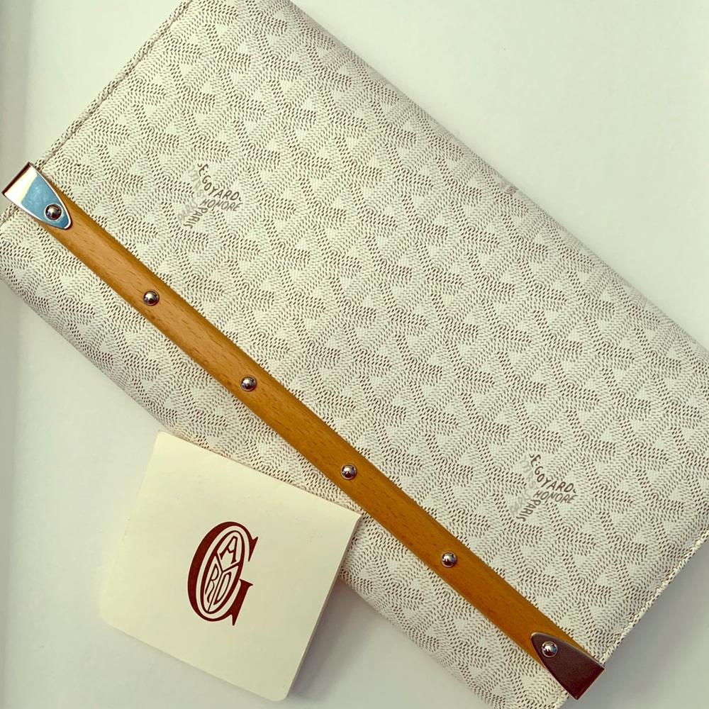 Goyard clutch white